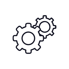 Fototapeta premium Gear Mechanism Icon