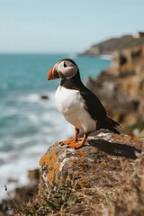 Fototapeta premium Tropical Bird Perched Gracefully in Natural Habitat