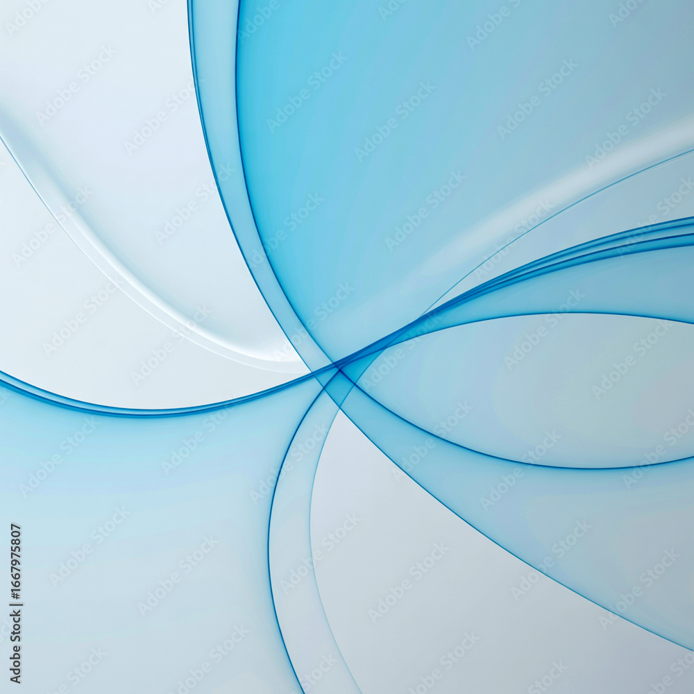 Aufkleber abstract blue and white background with flowing lines for modern design projects and creative presen