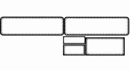 Modern graphic template with text boxes for design, marketing, and business presentations