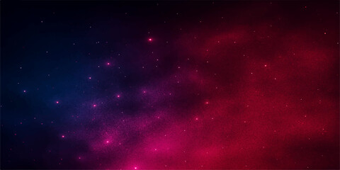 An abstract, dark space background with bright stars and blue cosmic light