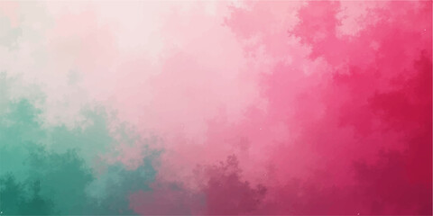 Abstract watercolor grunge texture of orange and yellow sky with clouds and paint