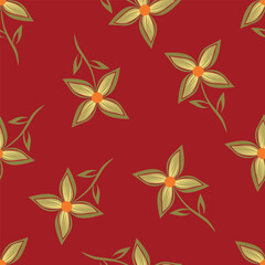 seamless pattern with flowers