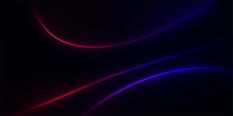 Bright glowing blue and purple flowing lines and waves form an abstract energy wallpaper