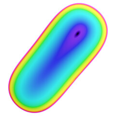 Neon Spectrum 3D Shape