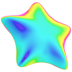 Neon Spectrum 3D Shape