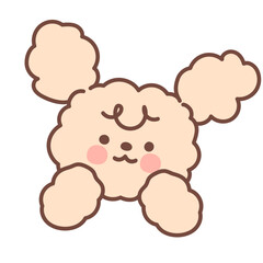 Cute Fluffy Dog Illustration
