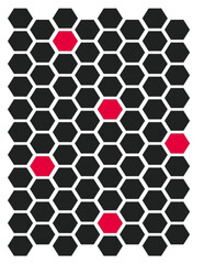 honey bee hive pattern
