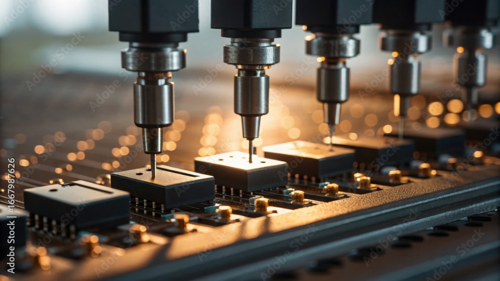 Poster advanced electronic sorting system with mechanical fingers and precision