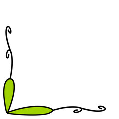 Vintage Leaf Round Border