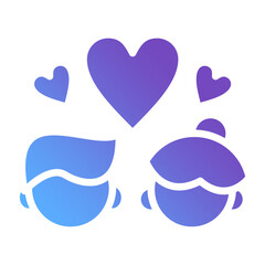 Gradient Icon Wedding And Romance