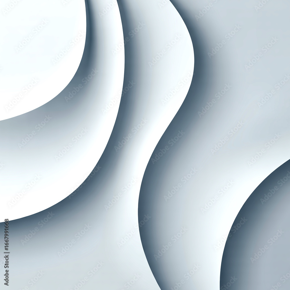 Aufkleber elegant white curves abstract background perfect for minimalist designs and modern presentations emp