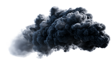 Black Smoke Cloud isolated on transparent background Remove png, Clipping Path, pen tool