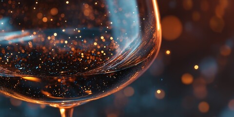 glamorous celebration with sparkling wine