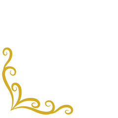 Vintage Gold Round Border