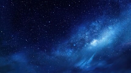 Fototapeta premium Stunning Night Sky With Stars And Milky Way