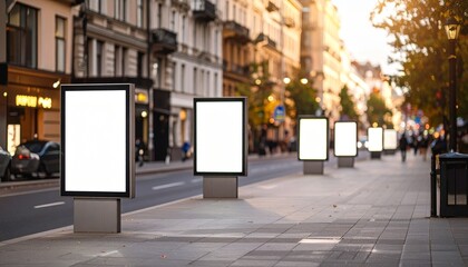 blank street sign billboard template