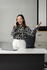 Portrait of a successful business woman with inspiration from their excellent financial results...