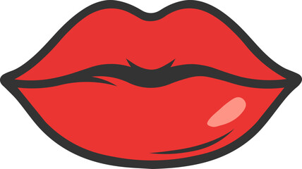illustration of lips