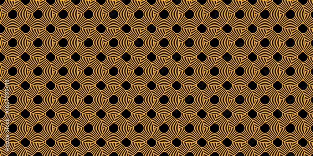 Poster abstract pattern with circles. seamless geometric swirl spiral pattern and abstract circle wave line
