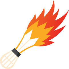 vector illustration of a burning fire