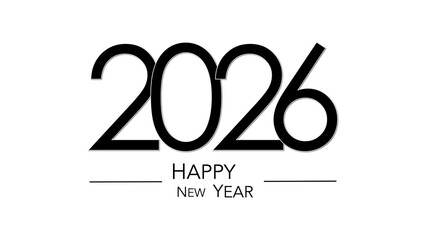 2026 Happy New Year Text