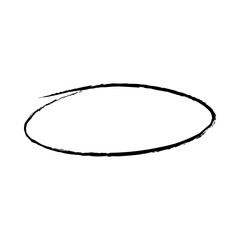 hand drawn oval shape 2.