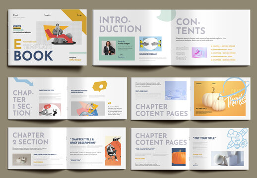 Clean and Minimal Digital E-Book Design