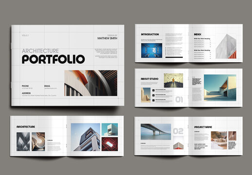 Modern Architecture Portfolio Template for Creative Project Showcase