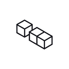 Three Cubes Symbol Icon