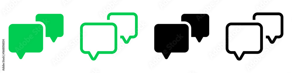 Poster comment icon speech bubble symbol. chat message icons - talk message. bubble chat icon. web vector i