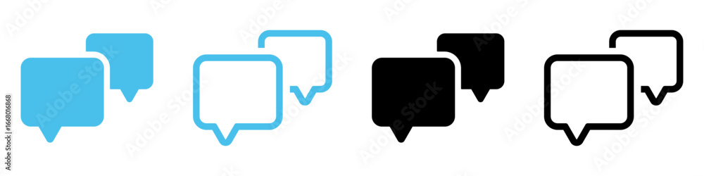 Poster comment icon speech bubble symbol. chat message icons - talk message. bubble chat icon. web vector i