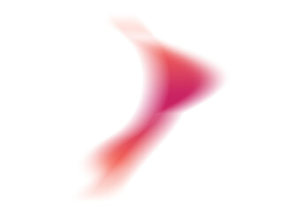 Abstract orange red gradient shape design element, glowing shine light leak