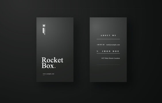 Creative Luxury Vertical Business Card Design &ndash; Perfect for Branding