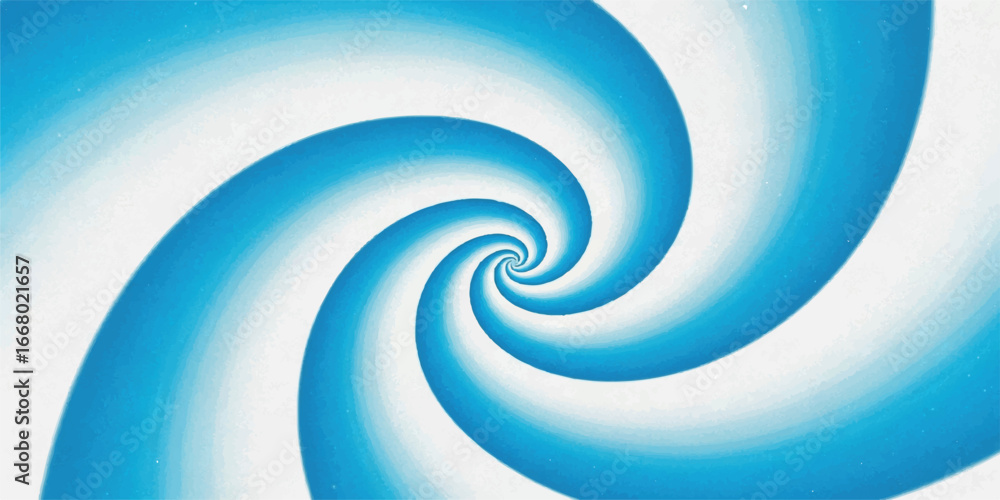 Poster hypnotic blue and white spiral vortex, creating a sense of motion and depth with its mesmerizing pat