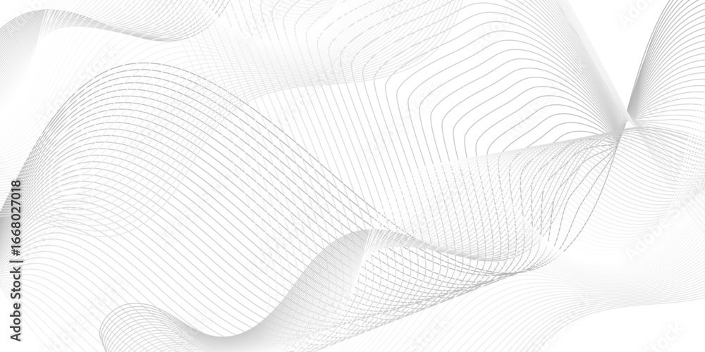Poster vector wave digital white and gray blend futuristic technology flow tech transparent line stripe ene
