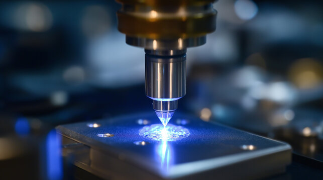 A molecular beam epitaxy (MBE) system grows perfect crystalline layers on a substrate with atomic precision. The ultra-high vacuum chamber and advanced materials science are