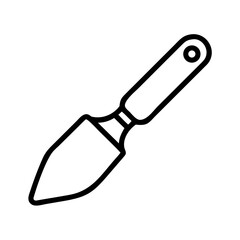 Cake server vector icon illustration, dessert serving tool, bakery utensil, pastry divider, pie cutter design on transparent background