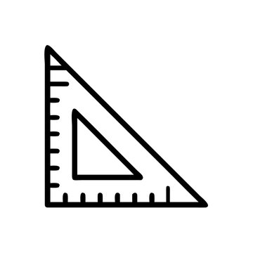 recommend clip art: Vector graphic of a right triangle ruler for geometry math education and drafting needs isolated on white on transparent background