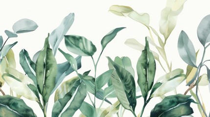 Elegant Vintage Floral Art: Watercolor Blooming Flowers with White & Pink Pastels – Isolated Illustration