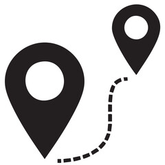 A versatile set of vector map pointer icons and location symbols for web design