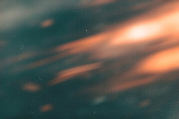 light leak overlay effect with scratch dust and orange light leaks,retro noisy film texture light...