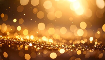 Golden bokeh scene with sunlight and soft-focus plants