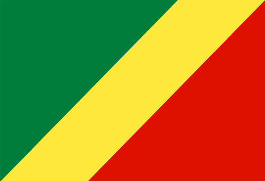republic of the congo flag illustrator national