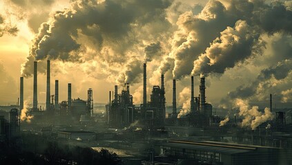 Industrial pollution at sunset (10)