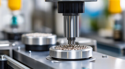 An advanced capsule filling machine operates with precision powder dispensing and automated quality verification. The machine fills thousands of capsules per hour, with sensors 