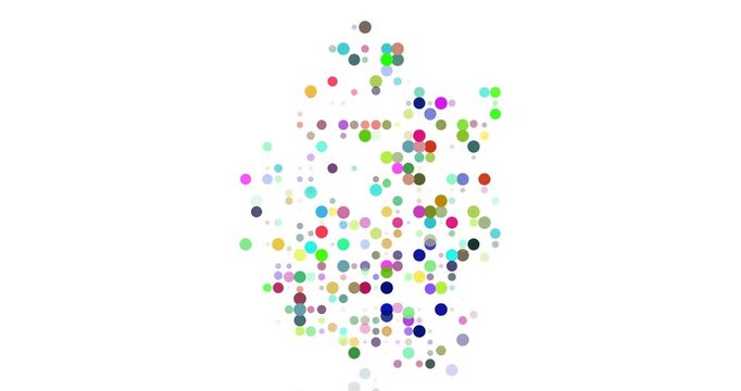 Modern Art Video Circles Dropping to Form and Fade Swaziland