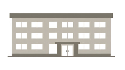 Hospital Building Icon Healthcare Infrastructure Isolated White