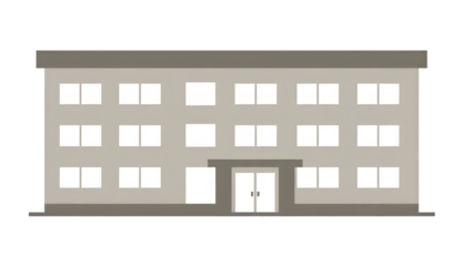 Hospital Building Icon Healthcare Infrastructure Isolated White