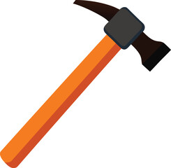 hammer on white background